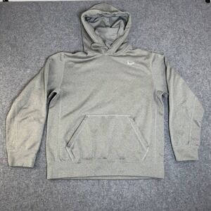 Nike Therma Fit Hoodie Gray Heathered Pullover Men's Size M Athletic
